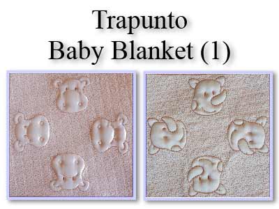 Trapunto Baby Blanket Embroidery Machine Design
