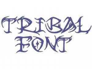 Tribal Font Embroidery Machine Design