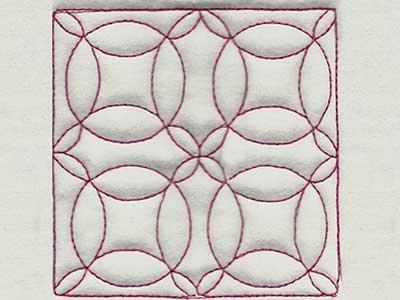 Trapunto Quilt Blocks 2 Embroidery Machine Design