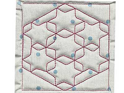 Trapunto Quilt Blocks 3 Embroidery Machine Design