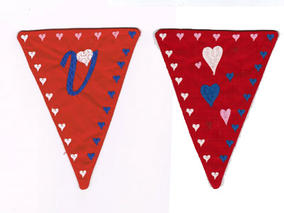 Valentine Banner Embroidery Machine Design