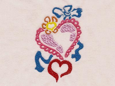 Valentine Colors Embroidery Machine Design