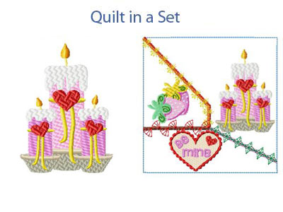 Valentine Treats Embroidery Machine Design
