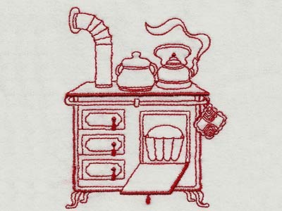 Sample Kitchen Designs on Machine Embroidery Designs   Vintage Kitchen 1 Set