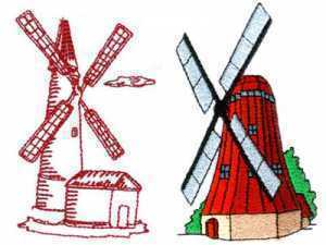 Whimsical Windmills Embroidery Machine Design