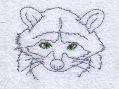 Wily Raccoons Embroidery Machine Design