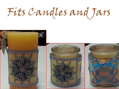 Winter Candle Wraps