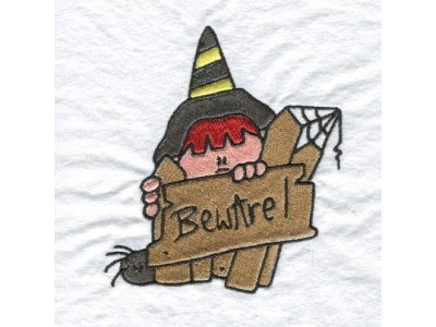 Witch Peekers Embroidery Machine Design