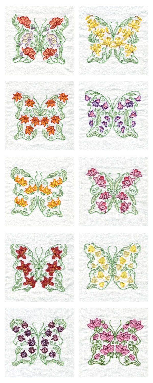Butterfly Fantasy Embroidery Machine Design Details