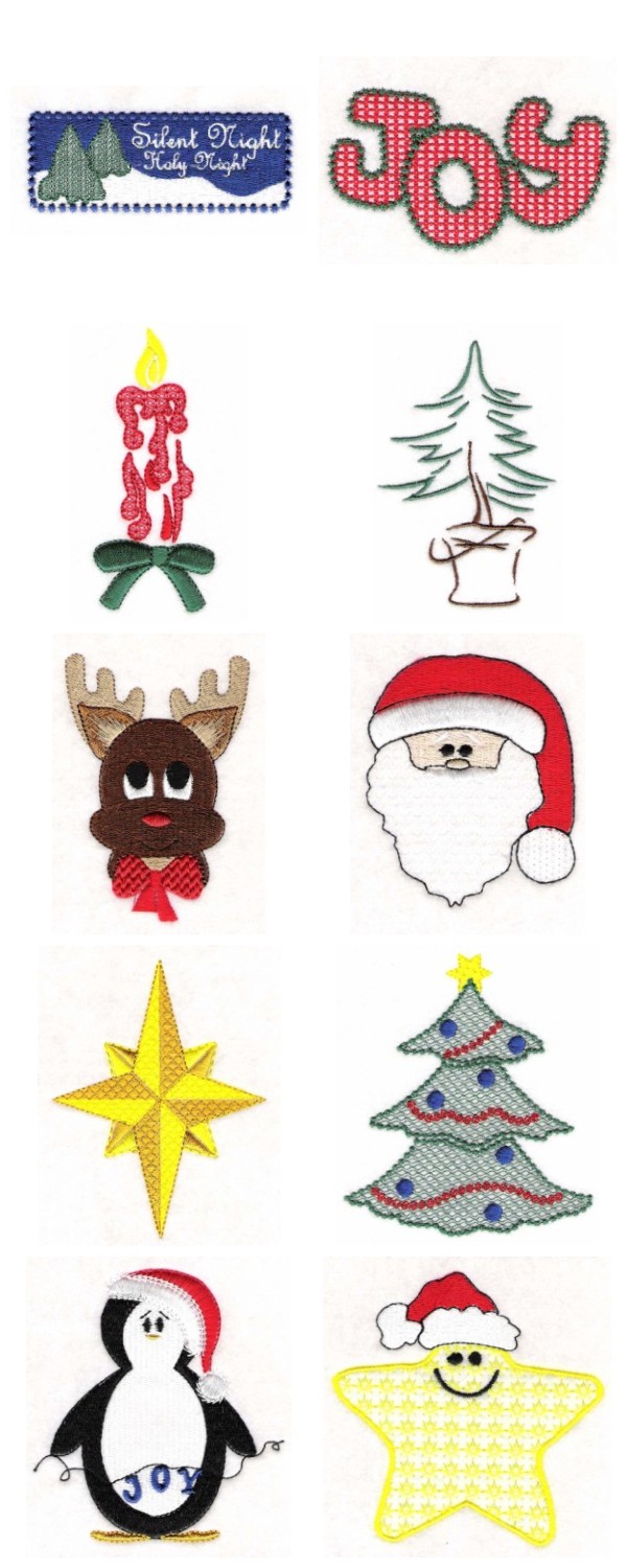 Christmas Fun Embroidery Machine Design Details