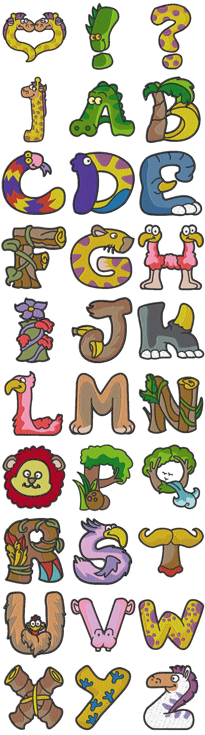 animal letters clipart - photo #7