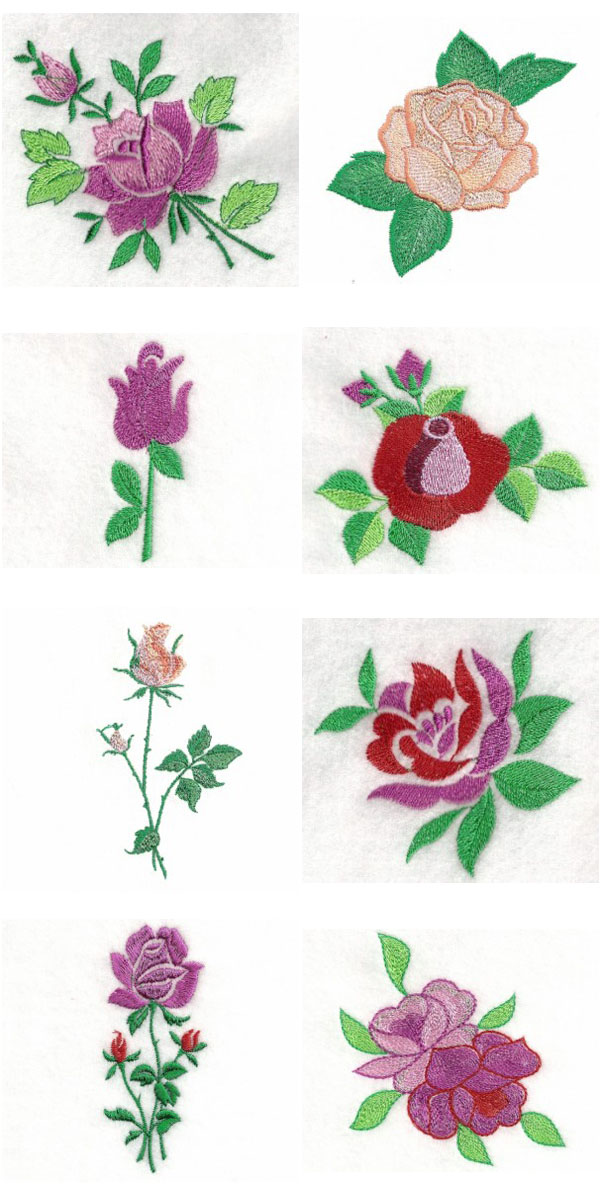A Rose is a Rose Embroidery Machine Design Details