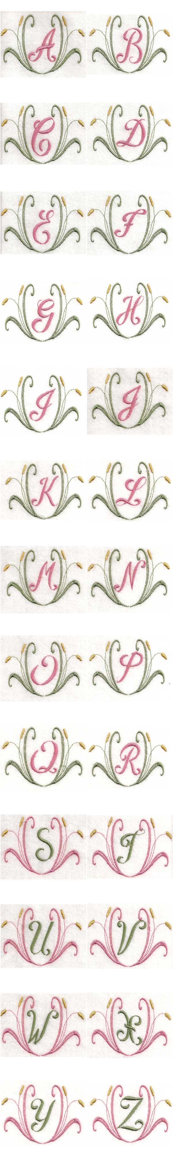 Cat Tail Mono Embroidery Machine Design Details