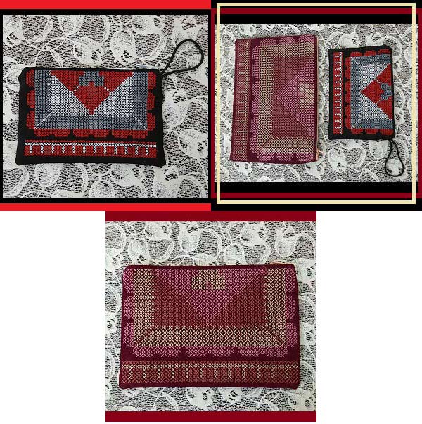 Zippered Cross Stitch Bags Embroidery Machine Design Details