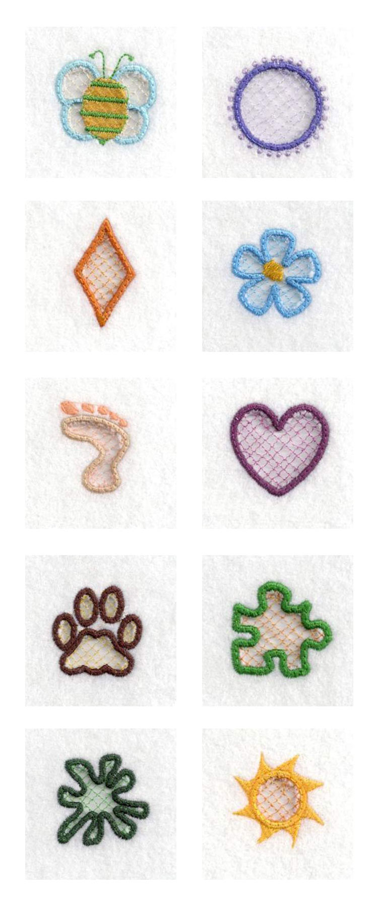 Cut Out Charms Embroidery Machine Design Details
