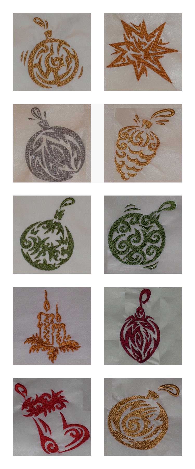 Decorative Holiday 2 Embroidery Machine Design Details