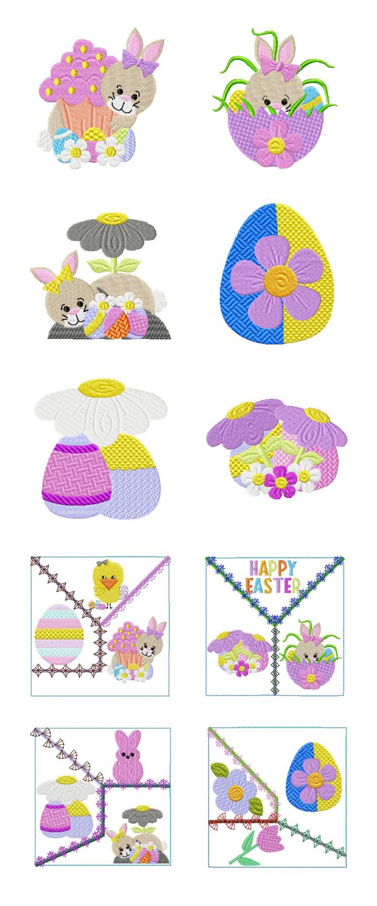Easter Delight Embroidery Machine Design Details