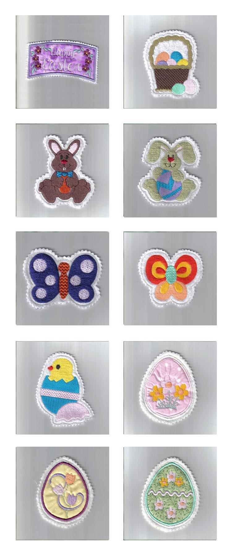 Easter Hangers Embroidery Machine Design Details
