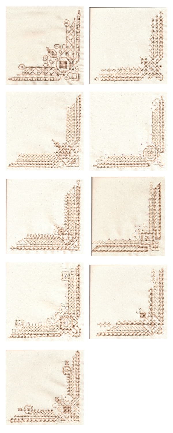 Elegant Corners Embroidery Machine Design Details
