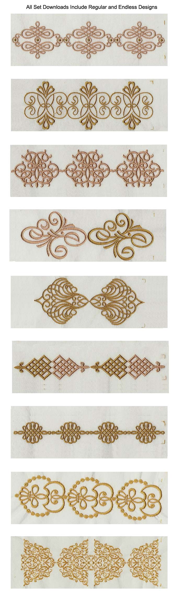 Elegant Linen Swirls Embroidery Machine Design Details