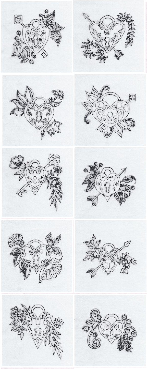 Eternal Love Quilt Embroidery Machine Design Details