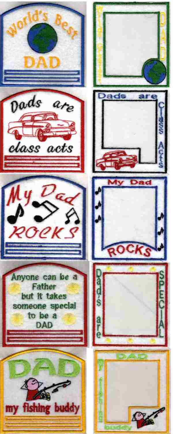 Fathers Day Gifts Embroidery Machine Design Details