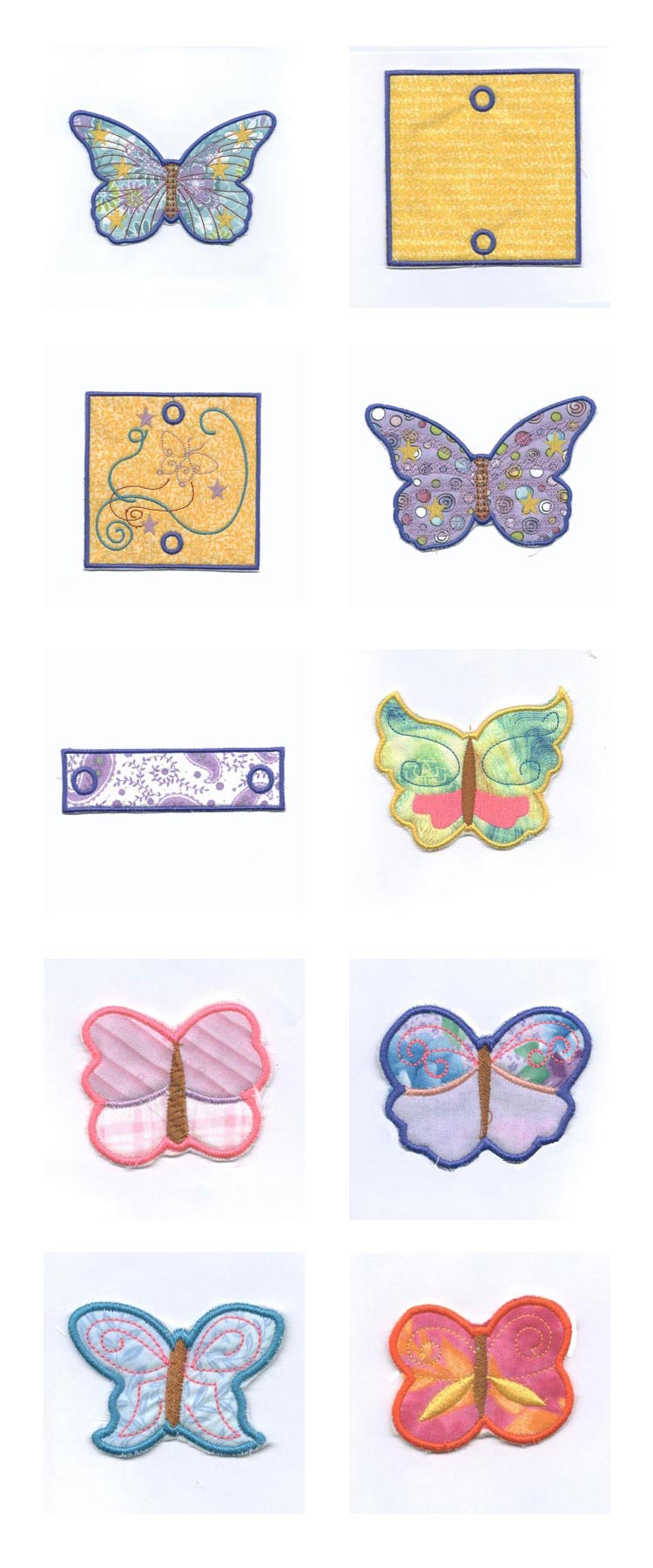 Forever Fluttering Butterflies Windsock Embroidery Machine Design Details