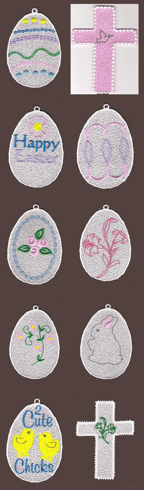 FSL Easter Embroidery Machine Design Details