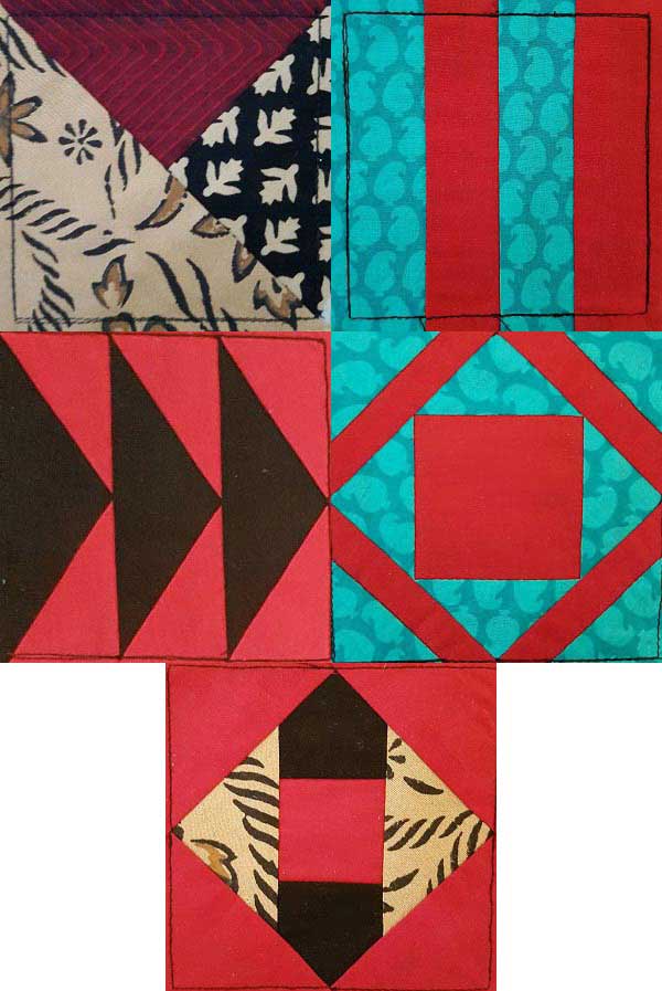 In The Hoop Quilt Block Piecing 2 Embroidery Machine Design Details