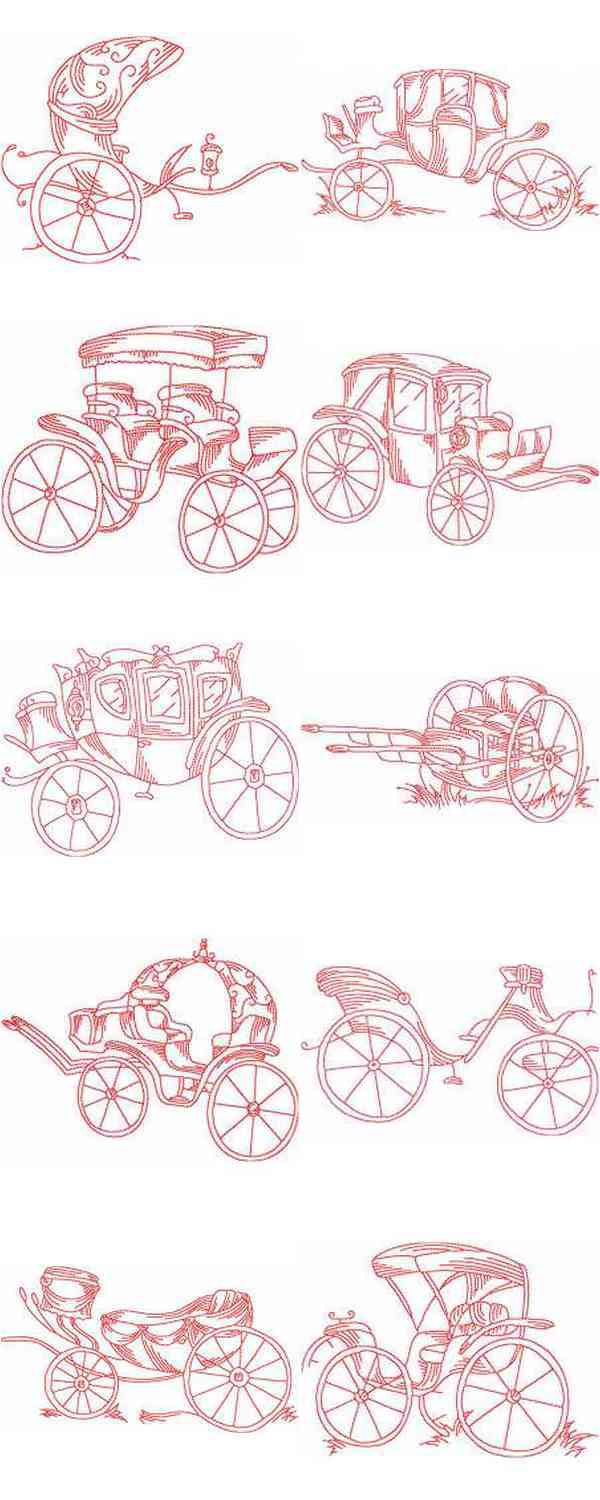 JN Carriages Embroidery Machine Design Details