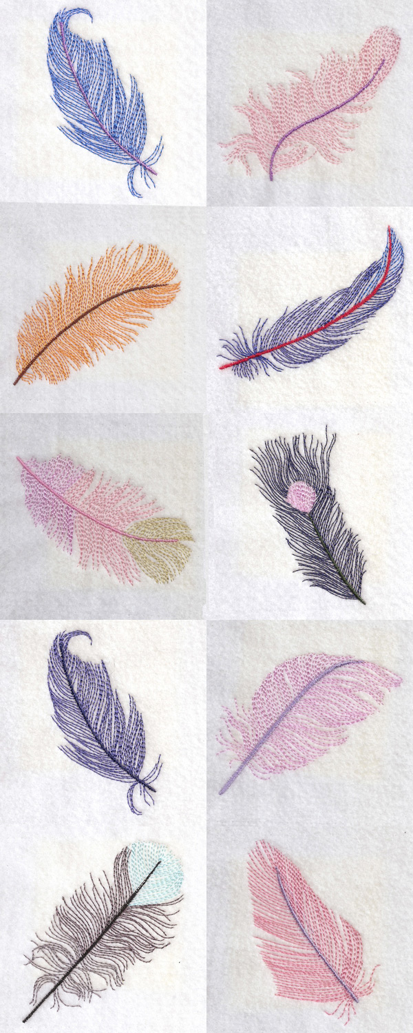 Light As A Feather Embroidery Machine Design Details