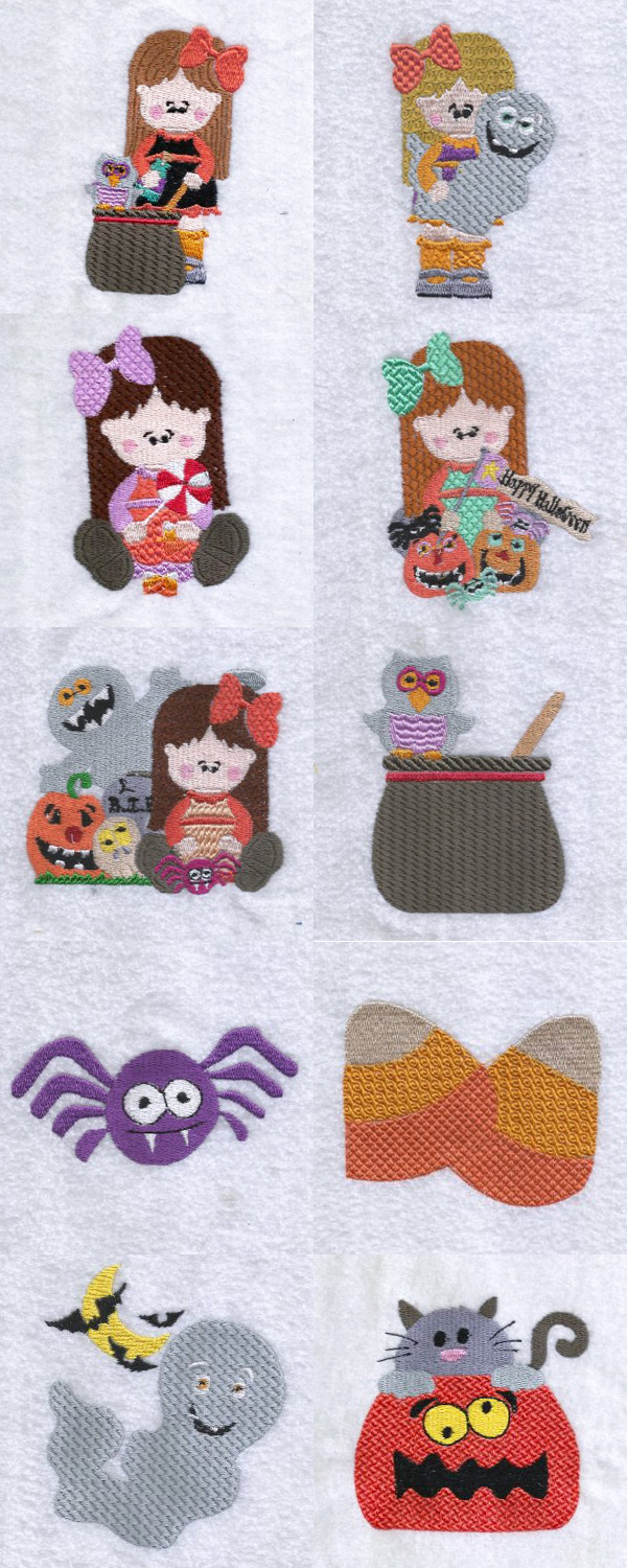Halloween With Mikayla Embroidery Machine Design Details