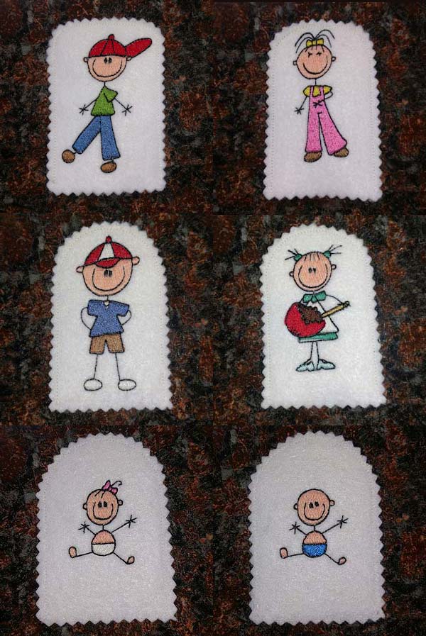Play House Family Embroidery Machine Design Details