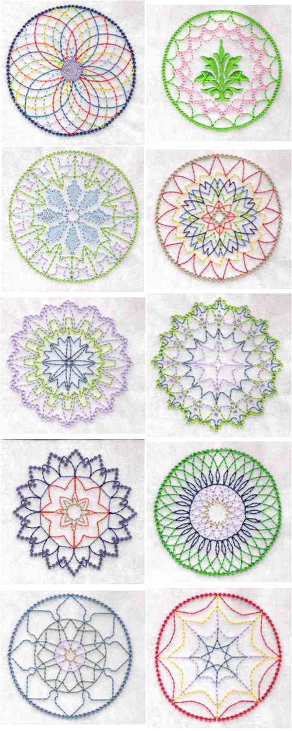 Quilt Block Doodles Embroidery Machine Design Details