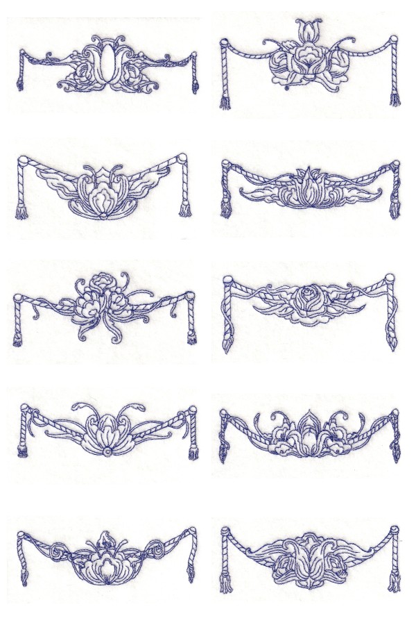 Royal Embellishments Embroidery Machine Design Details