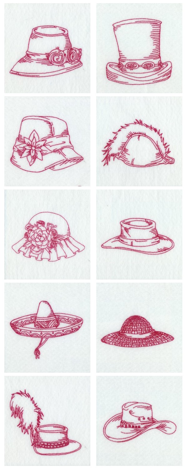 RW Hats Embroidery Machine Design Details