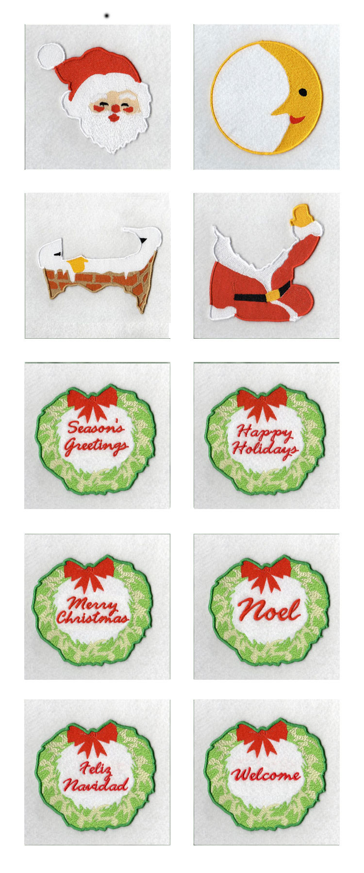 Santa Wall Hanging Embroidery Machine Design Details