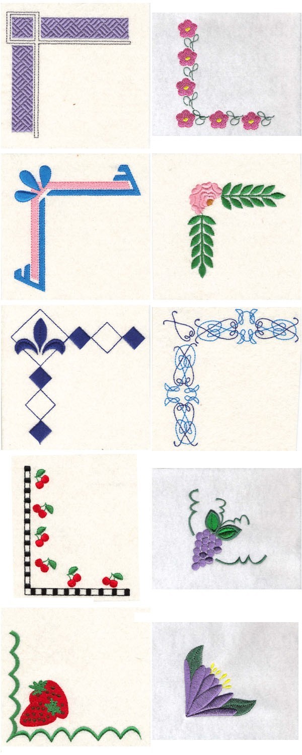 Simple Borders Embroidery Machine Design Details