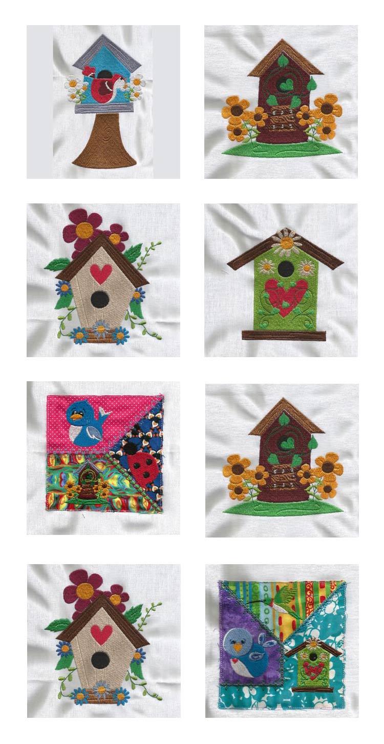 Some Birdies Home Embroidery Machine Design Details