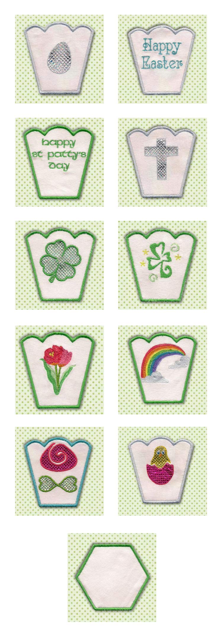 Spring Bowls Embroidery Machine Design Details