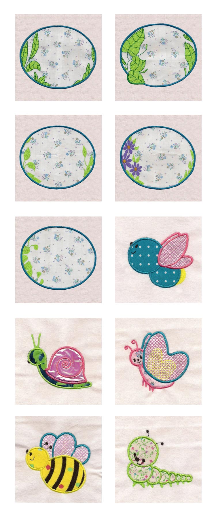 Spring Time Scenes 2 Embroidery Machine Design Details