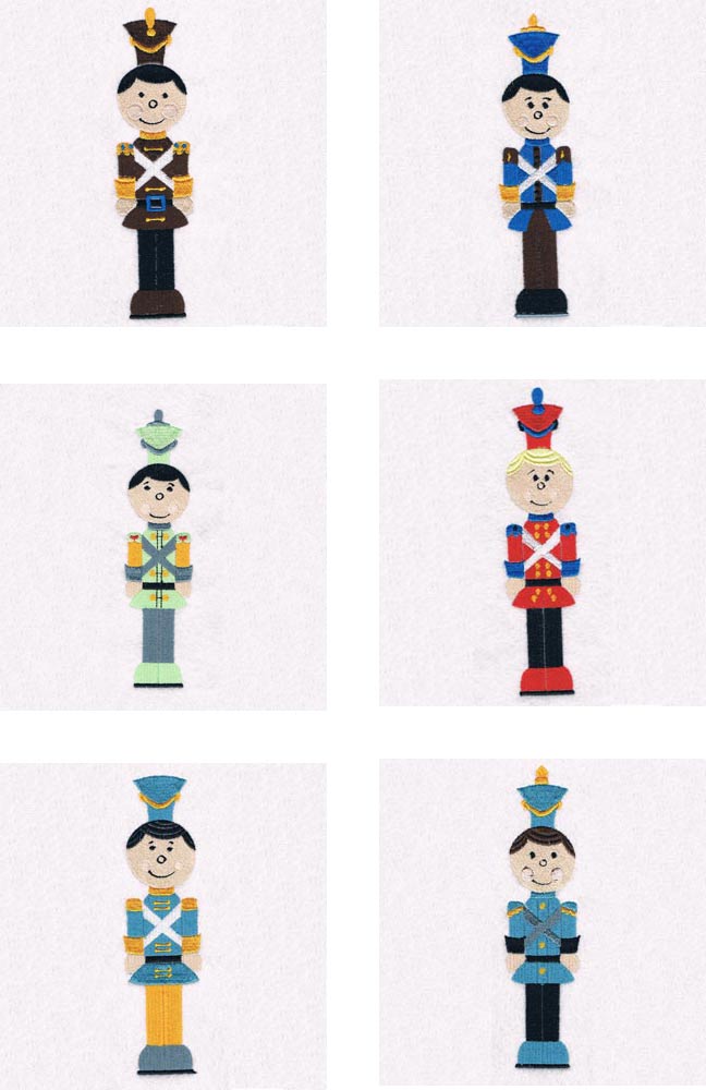 Toy Soldiers Embroidery Machine Design Details
