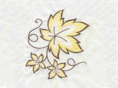 Large Openwork Fall Leaves Embroidery Machine Design