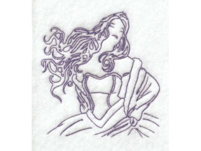 BW Princess Embroidery Machine Design