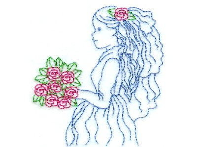 Bride Color Works Embroidery Machine Design