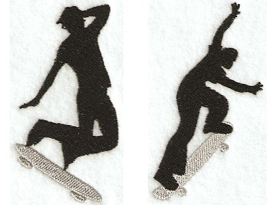 Extreme Skateboarders Embroidery Machine Design