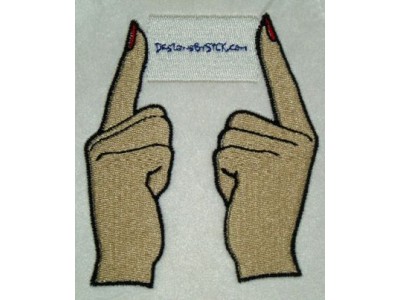 Hands Embroidery Machine Design