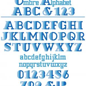 Ombre Alphabet