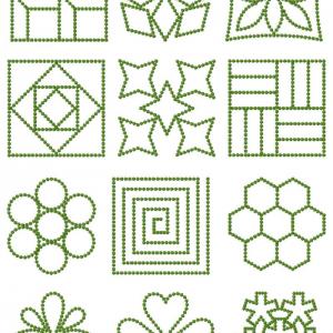 Candlewick Quilt Motifs_4x4 Embroidery Machine Design