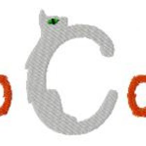 Catnip Alphabet Embroidery Machine Design